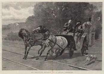 An Exciting Moment at a Level Crossing